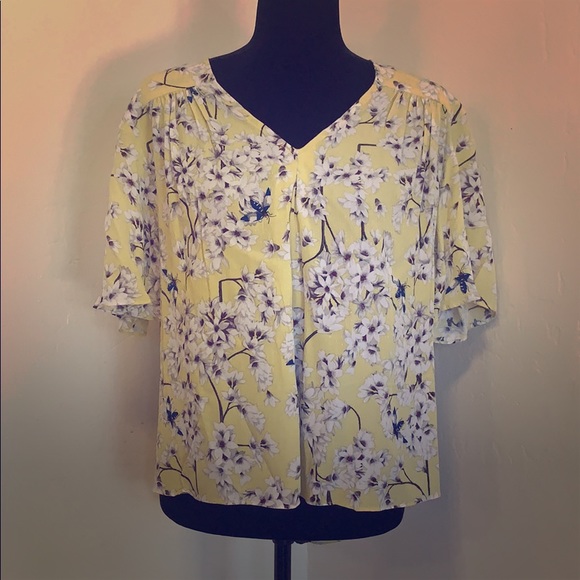 NWOT Floral Blouse - Picture 1 of 6